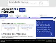 Tablet Screenshot of annuaire-medecins.net